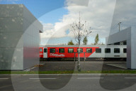 Austrian Railway Station Braunau Am Inn On The Border With Germany
