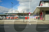 Austrian Railway Station Braunau Am Inn On The Border With Germany