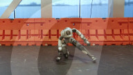 Humanoid robot gets acrobatic