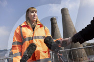 Rachel Reeves UK Chancellor of the Exchequer and Deputy Prime Minister Angela Rayner visit a housing development site
