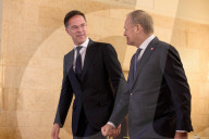 Poland's PM Donald Tusk Welcomes NATO Secretary-General Mark Rutte In Warsaw