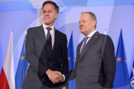 Poland's PM Donald Tusk Welcomes NATO Secretary-General Mark Rutte In Warsaw