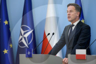Poland's PM Donald Tusk And NATO Secretary-General Mark Rutte In Warsaw.