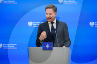 Poland's PM Donald Tusk And NATO Secretary-General Mark Rutte In Warsaw.