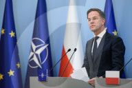 Poland's PM Donald Tusk And NATO Secretary-General Mark Rutte In Warsaw.