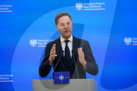 Poland's PM Donald Tusk And NATO Secretary-General Mark Rutte In Warsaw.