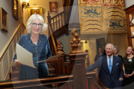 King Charles and  Queen Camilla at Clarence House reception in London, UK.