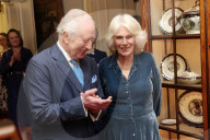 King Charles and  Queen Camilla at Clarence House reception in London, UK.