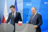 Poland's PM Donald Tusk And NATO Secretary-General Mark Rutte In Warsaw.
