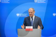 Poland's PM Donald Tusk And NATO Secretary-General Mark Rutte In Warsaw.