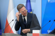 Poland's PM Donald Tusk And NATO Secretary-General Mark Rutte In Warsaw.