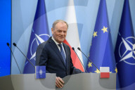 Poland's PM Donald Tusk And NATO Secretary-General Mark Rutte In Warsaw.