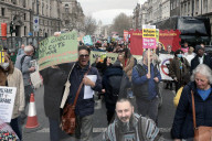 Disabled Protest Westminster in London, UK.