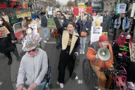 Disabled Protest Westminster in London, UK.