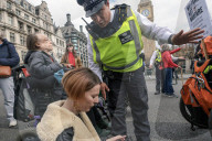 Disabled Protest Westminster in London, UK.