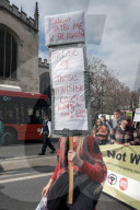 Disabled Protest Westminster in London, UK.