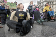Disabled Protest Westminster in London, UK.