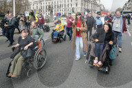 UK disabled protest cutbacks in assistance 