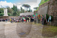Procession In Memory Of Fosse Ardeatine Victims In Rome.