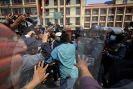 Clash Erupts In Nepal During Demonstration In Support Of Deposed Electricity Chief