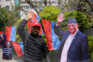 Show Of Power By Nepal's Ruling CPN-UML's Youth Wing