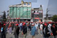 Show Of Power By Nepal's Ruling CPN-UML's Youth Wing