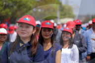 Show Of Power By Nepal's Ruling CPN-UML's Youth Wing
