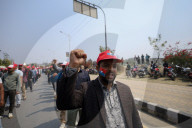Show Of Power By Nepal's Ruling CPN-UML's Youth Wing