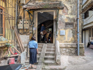 Entrance To A Coffee And BAR In Vietnam