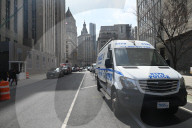 NYPD Crime Scene Investigators At Scene Where Suspect Dies In Custody At Manhattan Criminal Court In Lower Manhattan New York