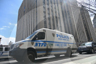 NYPD Crime Scene Investigators At Scene Where Suspect Dies In Custody At Manhattan Criminal Court In Lower Manhattan New York