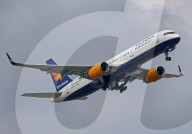 Diverse aircraft taking off
