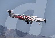 Diverse aircraft landing in Barcelona