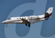 Diverse aircraft landing in Barcelona