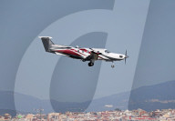 Diverse aircraft landing in Barcelona