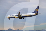 Diverse aircraft landing in Barcelona