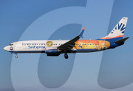 Diverse aircraft landing in Barcelona
