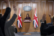 Rachel Reeves UK Chancellor of the Exchequer holds a press conference