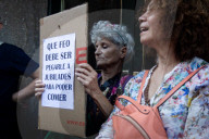 Protest Of Retirees At Buenos Aires Congress Over Pension Rights