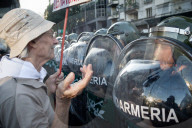 Protest Of Retirees At Buenos Aires Congress Over Pension Rights