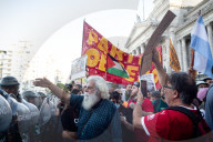 Protest Of Retirees At Buenos Aires Congress Over Pension Rights