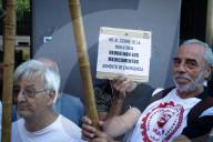 Protest Of Retirees At Buenos Aires Congress Over Pension Rights