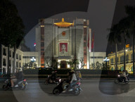 Hanoi Municipal People’s Committee Building At Night