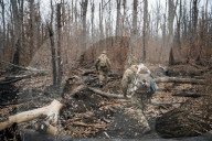 Ukrainian Volunteers Collect The Bodies Of Fallen Ukrainian And Russian Soldiers