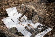 Ukrainian Volunteers Collect The Bodies Of Fallen Ukrainian And Russian Soldiers