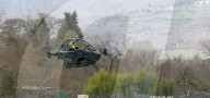 Single seater eVTOL aircraft first prodution line model demo