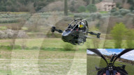 Single seater eVTOL aircraft first prodution line model demo