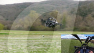 Single seater eVTOL aircraft first prodution line model demo