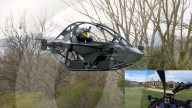 Single seater eVTOL aircraft first prodution line model demo