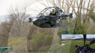 Single seater eVTOL aircraft first prodution line model demo